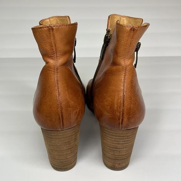 Paul Green camel brown double zip booties size US 9 - Picture 3 of 11